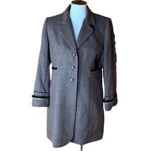 Soft Surroundings Herringbone wool blend jacket Size Petite Medium / PM